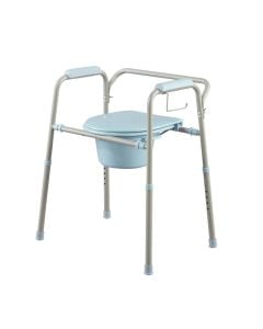 Medline Steel Commode with Microban MDS89664KDMB