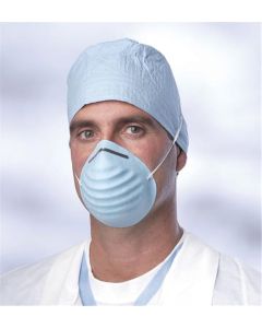 Case of Medline Surgical Cone Style Face Mask Blue NON27381