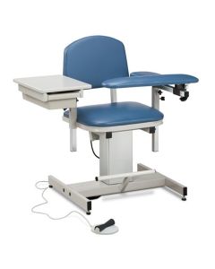 Clinton Power Series Blood Drawing Chair Padded Flip Arm Drawer 6342