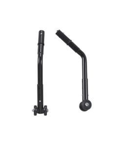 Drive Adjustable Anti Tippers with Wheels, Black, 1 Pair