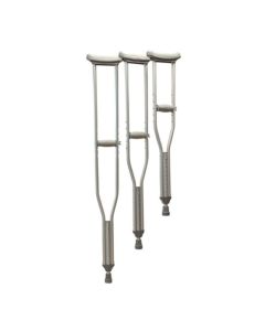 Grey Aluminum Aluminum Crutches - Roscoe Medical