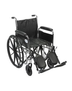 Chrome Sport Wheelchair Detachable Full Arms 