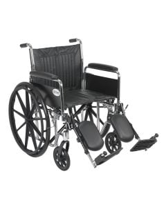 Chrome Sport Wheelchair Detachable Full Arms 