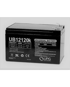 12Ah 12V Mobility Scooter Battery, Universal, F2 Terminal UB12120