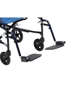 Footrests Blue Fly Lite Transport Chair Drive Medical DFLSFBL Pair