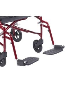 Red Fly Lite Transport Chair Footrest Drive Medical DFLSFRD, Pair