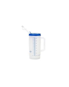 Five Pack Medline Insulated Carafes Clear Blue Lid DYC80540PH