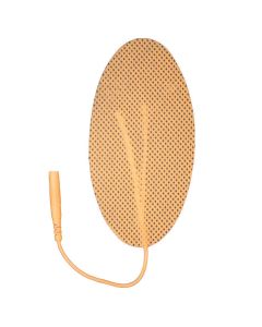  Electrodes, Foil Bag, 2" x 4" Oval, Tan Cloth - Current Solutions