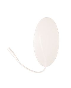  Electrodes, Foil Bag, 2" x 4" Oval, White Foam - Current Solutions