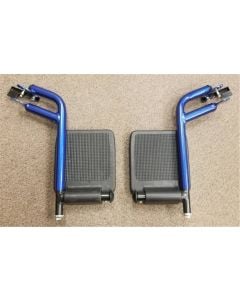 Blue Footrests Expedition Transport Chair Drive Medical EXPLTSF-BL