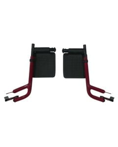 Footrests Red Expedition Transport Chair Drive Medical EXPLTSF-RD, Pair