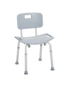 Drive Shower Tub Chair with Back, 400 LB Capacity, Gray 
