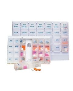 HEALTHCARE LOGISTICS Seven Day Deluxe Pill Boxes HET400407H