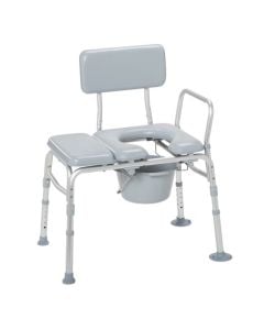 Padded Seat Transfer Bench with Commode Opening by Drive Medical