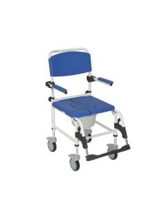 Aluminum Shower Commode Transport Chair by Drive Medical