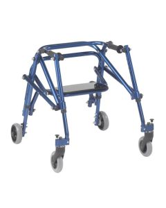 Nimbo Posterior Walker with Seat Small Knight Blue Drive Medical KA2200S-2GKB	
