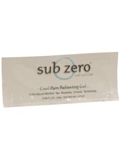 Sub Zero Topical Analgesic: Cool Pain Relieving Gel, 5ml Sample Packs - Current Solutions