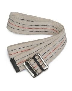 Medline Washable Cotton Gait Belts Red White & Blue Stripes MDT828203