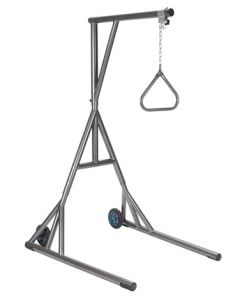 Heavy Duty Silver Vein Trapeze with Base and Wheels by Drive Medical
