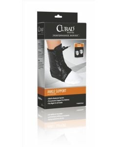 Medline CURAD Lace Up Ankle Splints Black Small ORT27500SDH
