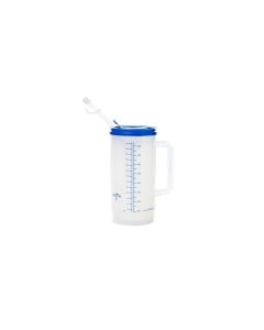 Medline Insulated Carafe Clear Blue Lid DYC80540PH