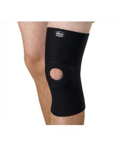 Medline Knee Supports with Round Buttress Black 4X Large ORT232404XL