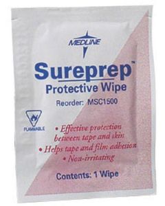 Case 1000 Medline Sureprep Skin Protectant Wipe MSC1500