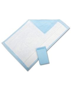 Case of Protection Plus Disposable Underpads - Blue | 300 24" X 17"
