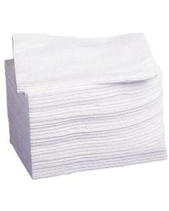 Case of Deluxe Dry Disposable Washcloths - White | 500