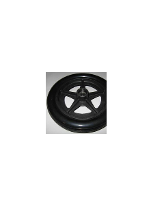 Nova Wheel 8" Black Rear For 348, 349, 420 Transport Chair PVT-RW100