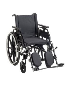 Viper Plus GT Wheelchair with Universal Armrests, Elevating Legrests, 22" Seat