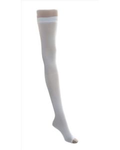 Pair of Medline EMS Thigh Length Anti Embolism Stockings White Small MDS160820H