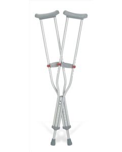 Pair of Medline RedDot Aluminum Crutches G91 214 8