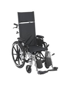 Viper Plus 18" Light Weight Reclining Wheelchair pl418rbdda