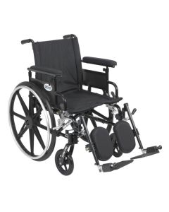 Viper Plus 18" GT Wheelchair Flip Back Adjustable Full Arm 