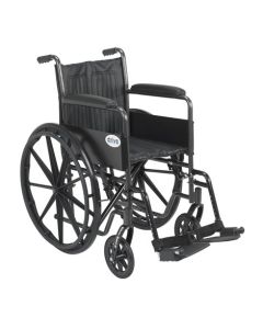 Silver Sport 2 Wheelchair with Swing Away Footrest by Drive Medical