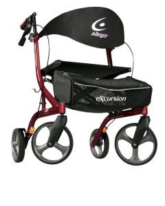Airgo eXcursion X20 (Red) Lightweight Side-fold Rollator by Hugo 700-922