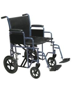 Drive Bariatric Heavy Duty Blue Transport Wheelchair