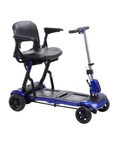 Drive ZooMe Flex Compact Folding Travel 4 Wheel Scooter | Blue