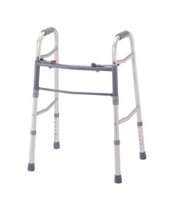 Grey Aluminum Two Button Walkers - Roscoe Medical