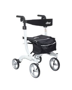 Tall Height White Nitro Walker Rollator by Drive Medical RTL10266WT