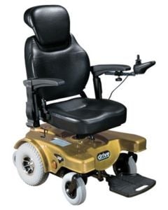 Gold Sunfire Bariatric General Rear Wheel Drive Powered Wheelchair