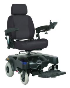 Black Sunfire EC Power Wheelchair with 18 Inch Seat