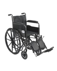 Silver Sport 2 Wheelchair with Elevating Foot Rest by Drive Medical