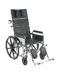 Sentra Reclining Wheelchair Detachable Full Arms 
