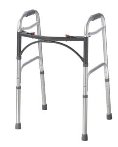 Deluxe Two Button Folding Walker by Drive Medical