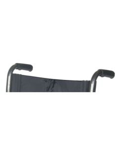 Lightweight Steel Transport Wheelchair, Fixed Full Arms, 19" Seat - Handgrip TRHG