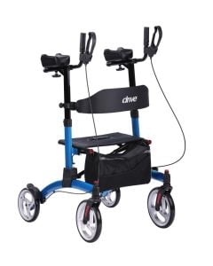 Blue Drive Adjustable Elevate Upright Walker UPWKRBL10