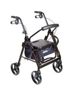 Black Duet Transport Wheelchair Walker Rollator Drive Medical 