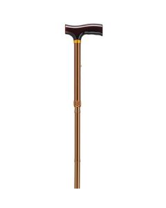 Drive Lightweight Adjustable Folding Cane with T Handle, Bronze
